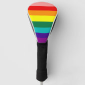 Eerste vlag voor regenboogpride golfheadcover (Voorkant)