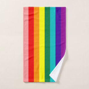 Eerste vlag voor regenboogpride handdoek