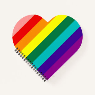 Eerste vlag voor regenboogpride notitieboek