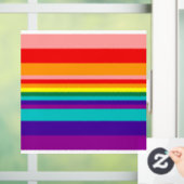 Eerste vlag voor regenboogpride raamsticker (Huis)