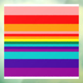 Eerste vlag voor regenboogpride raamsticker (Vel 3)