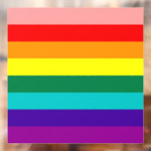 Eerste vlag voor regenboogpride  raamsticker (Vel 2)