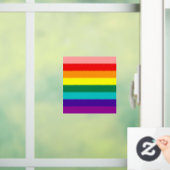 Eerste vlag voor regenboogpride raamsticker (Huis)