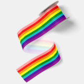 Eerste vlag voor regenboogpride satijnen lint (Achterkant)