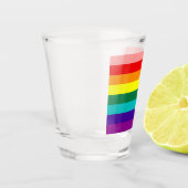 Eerste vlag voor regenboogpride shot glas (Links)