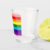 Eerste vlag voor regenboogpride shot glas (Rechts)