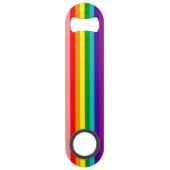 Eerste vlag voor regenboogpride speed flessenopener (Voorkant)