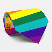 Eerste vlag voor regenboogpride stropdas (Opgerold)
