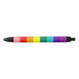 Eerste vlag voor regenboogpride zwarte inkt pen