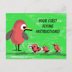 Eerste vlieginstructies briefkaart