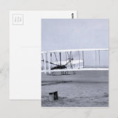 Eerste vliegtuig van de gebroeders Wright in 1903 Briefkaart (Voorkant / Achterkant)