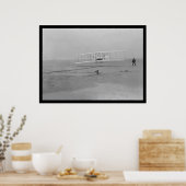 Eerste vliegvlucht, Kat Hawk 1903 Poster (Keuken)