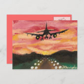 Eerste vlucht briefkaart (Voorkant / Achterkant)