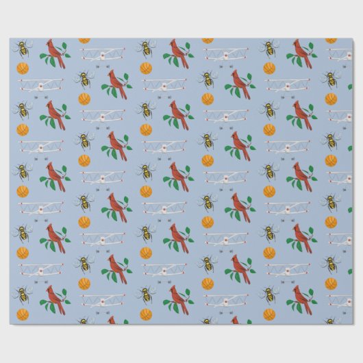 Eerste vlucht in North Carolina Staten of Mine Cadeaupapier (Vlak)