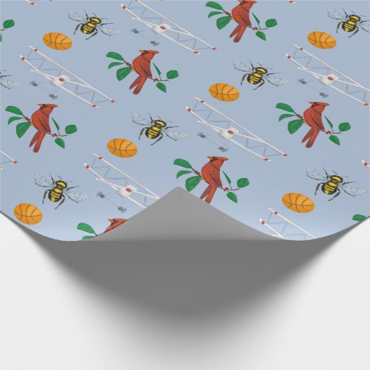 Eerste vlucht in North Carolina Staten of Mine Cadeaupapier (Hoek)