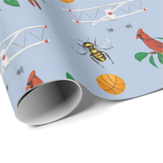 Eerste vlucht in North Carolina Staten of Mine Cadeaupapier (Rol Hoek)