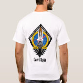 Eerste vlucht laatste vlucht t-shirt (Achterkant)