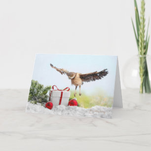 Eerste vlucht met kerst - 5x7 vakantie Kaart