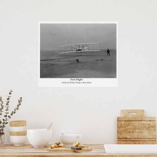 Eerste vlucht poster (Keuken)