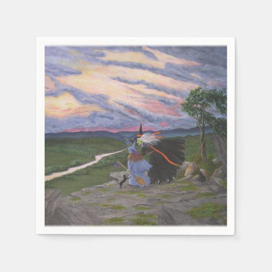 "Eerste vlucht!" Servet (Voorkant)