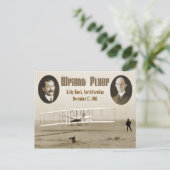 Eerste vlucht van de Wright Flyer van 1903 Briefkaart (Staand voorkant)
