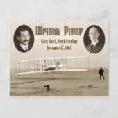 Eerste vlucht van de Wright Flyer van 1903 Briefkaart (Voorkant)