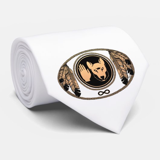 Eerste VN-Pride Metis Rebellion Wolf Flag Stropdas (Opgerold)