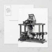 Eerste volledig geautomatiseerde loom briefkaart (Voorkant / Achterkant)