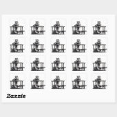 Eerste volledig geautomatiseerde loom vierkante sticker (Vel)
