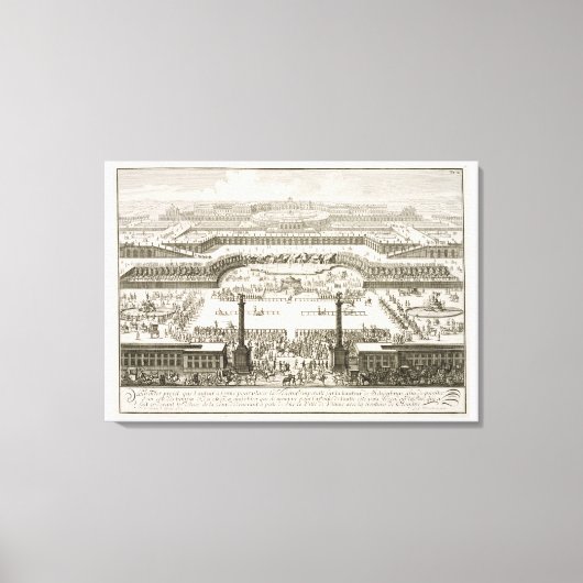 Eerste voorstel voor het Schonbrunn-paleis in Wene Canvas Afdruk (Voorkant)