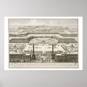 Eerste voorstel voor het Schonbrunn-paleis in Wene Poster