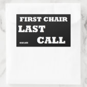 Eerste voorzitter-Laatste Vraag Rechthoekige Sticker (Tas)