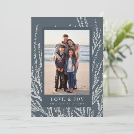 Eerste vorst feestdagenkaart (Staand voorkant)