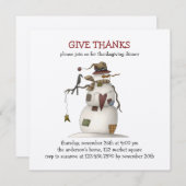 Eerste vorst ・ Snowman & Crow Kaart (Voorkant / Achterkant)