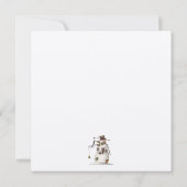 Eerste vorst ・ Snowman & Crow Kaart (Achterkant)