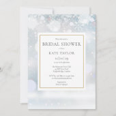 Eerste Vrijgezellenfeest Snowflakes Kaart (Voorkant)