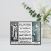 Eerste Vrouw Artsen India Rukmabai Anandi Joshi Briefkaart (Staand voorkant)