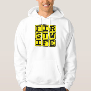 Eerste vrouw, humoristische bruiloft hoodie