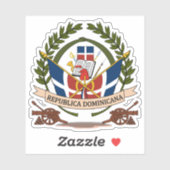 Eerste wapen van de Dominicaan (1844) Sticker (Vel)