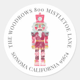 Eerste Waterverf kerstSpeelgoed Soldaat Ronde Sticker