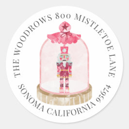 Eerste Waterverf kerstSpeelgoed Soldaat  Ronde Sticker