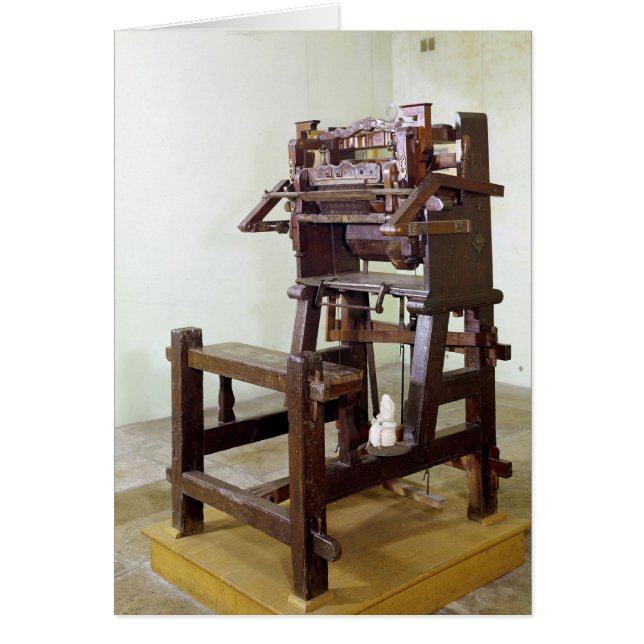 Eerste weefgetouwen voor het weven van kousen, 175 (Voorkant)