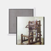 Eerste weefgetouwen voor het weven van kousen, 175 magneet (Voorkant / Achterkant)