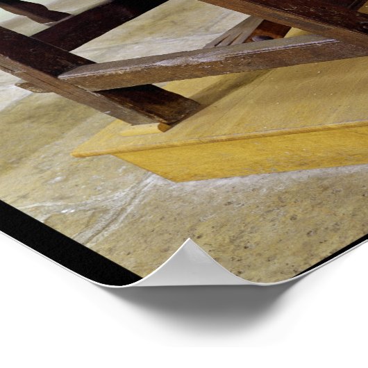 Eerste weefgetouwen voor het weven van kousen, 175 poster (Hoek)