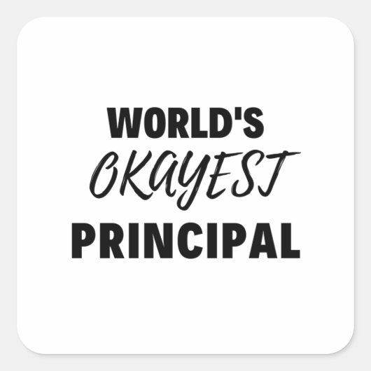 Eerste wereldleider 2 vierkante sticker (Voorkant)
