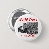 Eerste Wereldoorlog (1914-2014) Ronde Button 5,7 Cm (Voorkant /achterkant)
