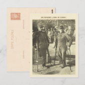 Eerste Wereldoorlog,    eerste "Croix du Guerre" Briefkaart (Voorkant / Achterkant)