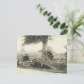 Eerste Wereldoorlog, fietsenbrigade Briefkaart (Staand voorkant)