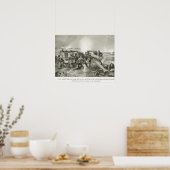 Eerste Wereldoorlog, Franse artillerie in actie Poster (Keuken)