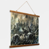 Eerste Wereldoorlog: Franse Slag om Verdun Hangend Wandkleed (Gebogen)